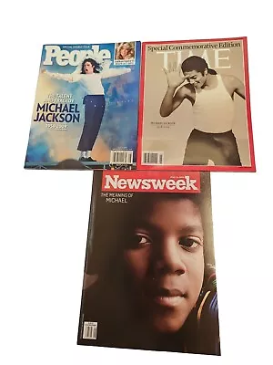 Newsweek/People/Time July 2009 Michael Jackson Commemorative Magazines No Labels • $29.99