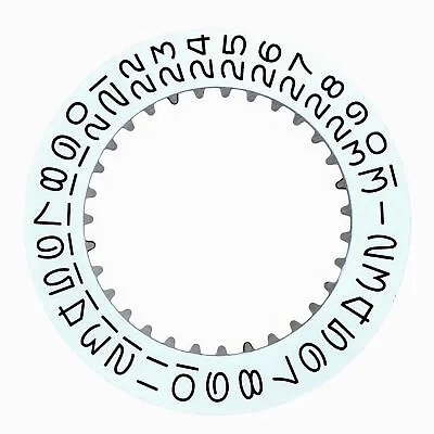 Date Disc For Rolex Non Quick 1530-1570 Movement White With Black Numbers • $39.95