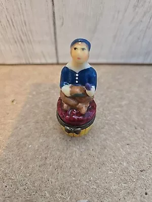 Novelty Trinket Box Little Jack Horner And Pie 2.5 Inch • $10