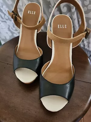 Pre-owned Elle Color Block Wedges • £21.23