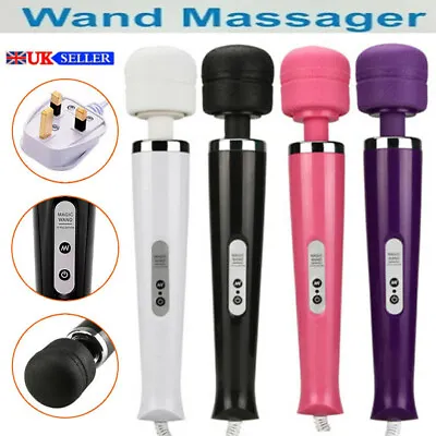 30 Speed Magic Wand Body Massager Powerful Waterproof 10 Vibration Modes • £11.99