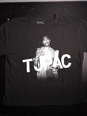 TUPAC SHAKUR T-shirt 2Pac Urban Streetwear West Coast Hip Hop Rap Tee Size XL • $9.99