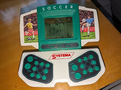 Vintage Handheld Systema Soccer Lcd Game Working C102 • £12