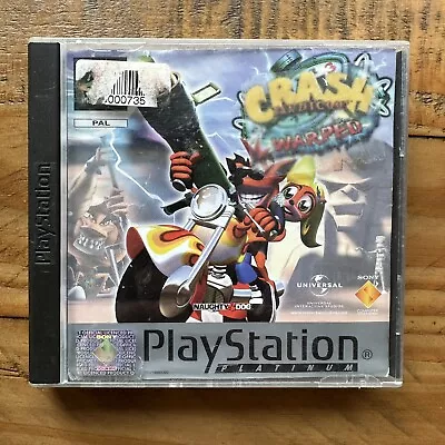 Crash Bandicoot 3 Warped PS1 (COMPLETE) Rare Sony PlayStation Platinum • £14.95