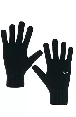 Nike Kintted Gloves Swoosh 2.0 Knit Men's Unisex S/M • £13.49