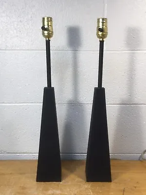 Vintage 80s Postmodern Contemporary Memphis Style Pyramid Table Lamp Pair • $80