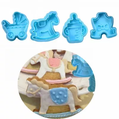 £4.18 • Buy Cake Decor Plunger Kitchen Cookie Cutter Baby Biscuit Mold Fondant Pastry Mould