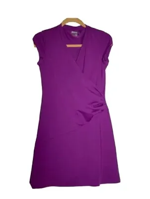 $19.99 • Buy Athleta Nectar Faux Wrap Dress Small / Medium Stretch Purple Athleisure 