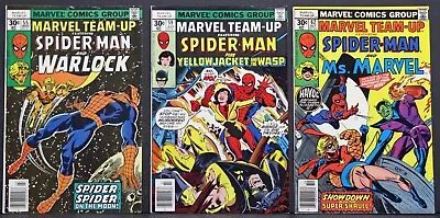 Marvel Team Up #55 Warlock  Marvel Team Up 62 Ms Marvel  Marvel 5 Yellow Jacket • $14.99