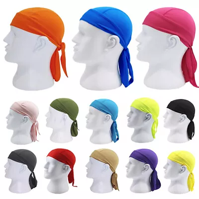 Durag Du-rag Headwear Head Wrap Skull Cap Doo Rag Bandana Headband Beanie Hat • $3.09