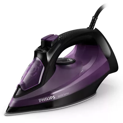 Philips DST5030-80 Steam Corded Iron Black/Purple Clothes/Garments 2400W • $99