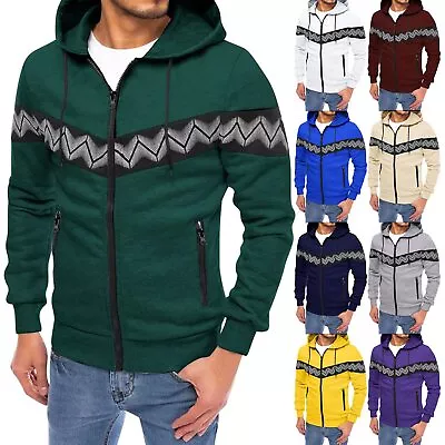 New Men's Cardigan Hoodie Jackets Sports Casual Coat Hooded Sweatshirt Outwear • $27.99