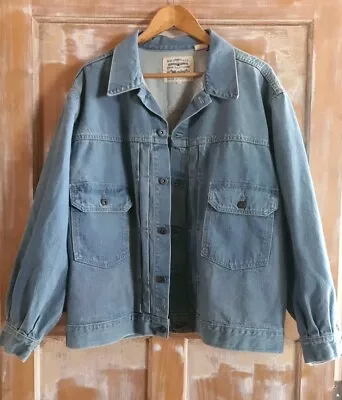 Levi’s Strauss Jeans Jacket Sz Large Blue Denim Men's  • $49