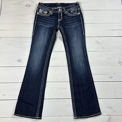 Vigoss Denim Blue Jeans The New York Bootcut Women's Size 7/8 30x35 Dark Wash • $29.99