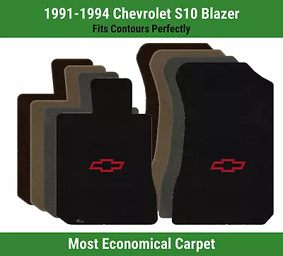 Lloyd Velourtex Front Mats For '91-94 S10 Blazer W/Red Chevy Outline Bowtie • $138.99