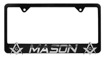 Mason - Masonic 3D Black License Plate Frame • $26.95