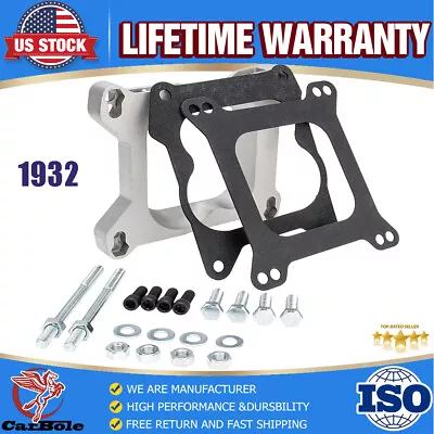 Carb Carburetor Adapter 4bbl Quadrajet To Holley AFB Demon Carter Edelbrock Kit • $22.99