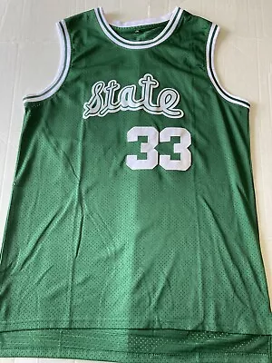 Magic Johnson Michigan State Green Stitched College Jersey New Retro Spartans • $39.99