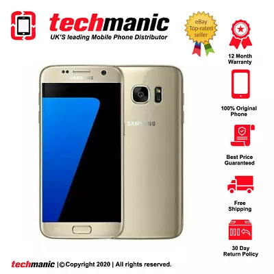 Samsung Galaxy S7 - 32GB - Gold Platinum (Unlocked) Smartphone  • £59.99