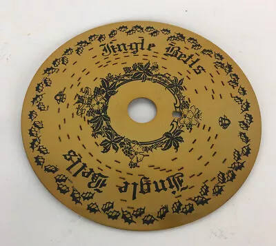 Mr. Christmas Metal Music Box Disc 4.75  - Jingle Bells • $6.49