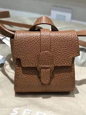 Authentic Senreve Milli Maestra Chestnut  Pebbled Leather Mini Crossbody Bag • $79