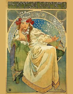 Princess Hyacinth (1911) By Alphonse Maria Mucha Art Painting Print • $16.99
