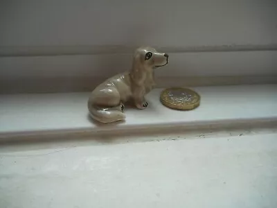 Dachshund - Pottery- Miniature Sitting Pale Grey Short Haired Dachshund  • £1.50