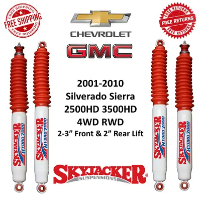 Skyjacker Front Rear Shock Set For 01-10 Silverado Sierra 2500HD 3500HD 4WD RWD • $194.90