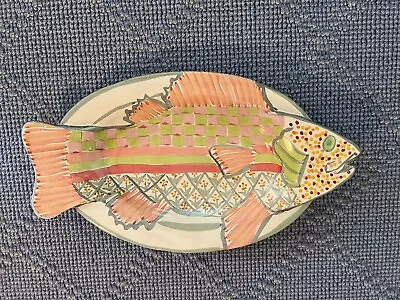 Vintage New Mackenzie-Childs Large Fish Platter From Days Of Victoria & Richard • $149.99