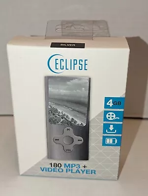 Eclipse MP3 Digital Music / Video Player; 4GB; Model 180SL; Silver; New Sealed • $19.99