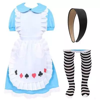 £17.99 • Buy Girls Alice In Wonderland Costume Dress Kids Childs World Book Day Fancy Dress