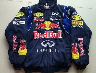 $41.29 • Buy Mens TOp Car Enthusiasts Redbull Cotton Padded Clothes Jacket F1 Team Racing 