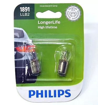 Philips LongerLife BA9s 1891 3.7W Two Bulbs Interior Glove Box Light Replacement • $9.45