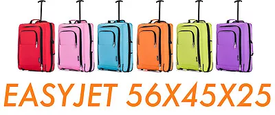 Flymax Easyjet 56x45x25cm Cabin Bag Hand Luggage Flight Bag Case Jet 2 BA • £19.99