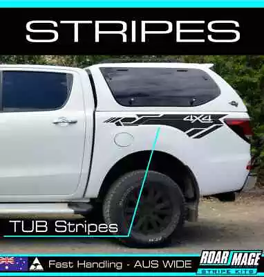 AM TUB Stripes Fit 2012-2019 MAZDA BT50  Stickers Decals 4x4 BT-50 Not Door • $89