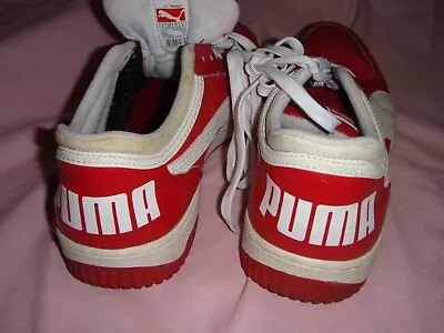 $25 • Buy Puma Mens Shoes Red White Used Size UK10