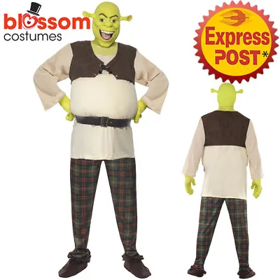£61.95 • Buy CA186 Shrek Movie Ogre Licensed Costume Fairytale With Mask + Gloves Mens Outfit
