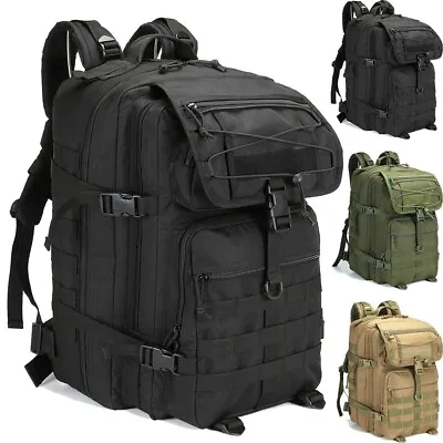 Military Tactical Molle Rucksack Backpack Large Travel Backpack Hiking Daypack • $36.99