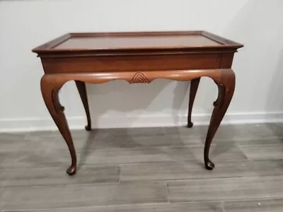 Drexel Queen Ann Mahogany Tea Table • $350