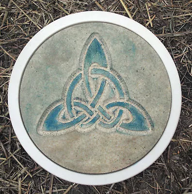 Celtic Stepping Stone Mold Concrete Plaster Resin Reusable Mould 12  X 1.5   • $44.95