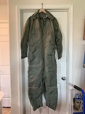 Vintage 60s CWU-1P Flight Suit Mens Large USAF Coveralls Vietnam • $100