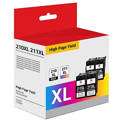 PG-210XL CL-211XL Ink Cartridge Compatible For Canon PIXMA MP240 250 270 260 Lot • $17.95