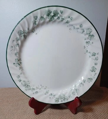 $7 • Buy Corelle Callaway Ivy Dinner Plate Swirl Green Trim 10 1/4 