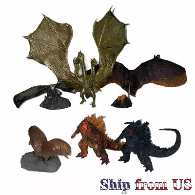 Crimson Godzilla King Of The Monster Ghidorah Mothra Rodan 6 Pcs Action Figures • $22.99