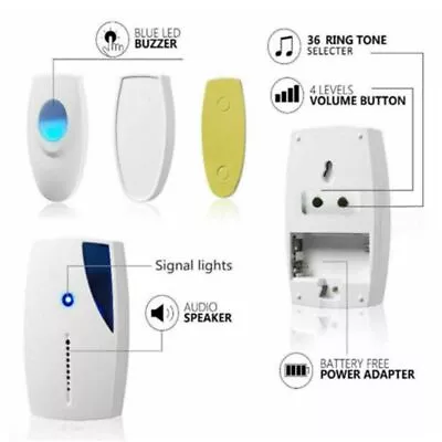 LED Home Digital Doorbell 100m Range Wireless Door Bell Musical Doorbell • $12.39
