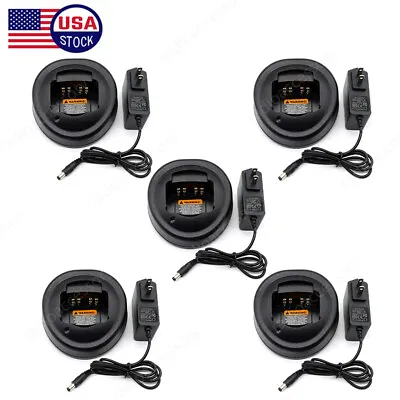 5-Pack Rapid Charger For Motorola HT1250LS+ HT1250 PRO5150 EX600 EX500 EX560XLS • $69.98