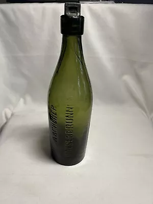 Antique Aachener Kaiserbrunnen Mineral Water Bottle Applied Internal Thread Top • $9.95