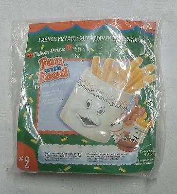 Vntg McDONALD'S 1989 Fisher-Price Fun With Food #2 FRENCH FRY Happy Meal Guy NIP • $15.75