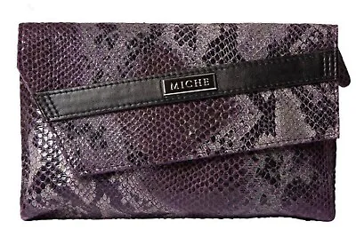 Miche Clutch Purple Snake Wallet NIP Zippered • $10