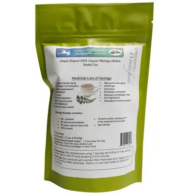 Moringa Herbal Tea (Te De Moringa) 30 Bags Energy Booster Vitamins 100% Natural • $10.99